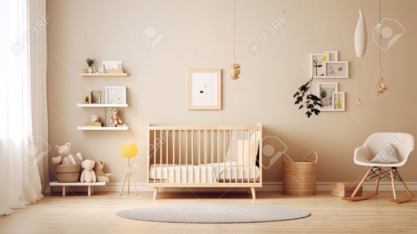 habitación de bebé minimalista